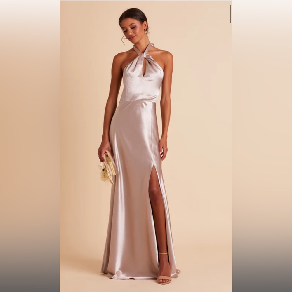 Birdy Grey Monica Dress Satin Taupe XS